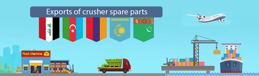 Exports of crusher spare parts